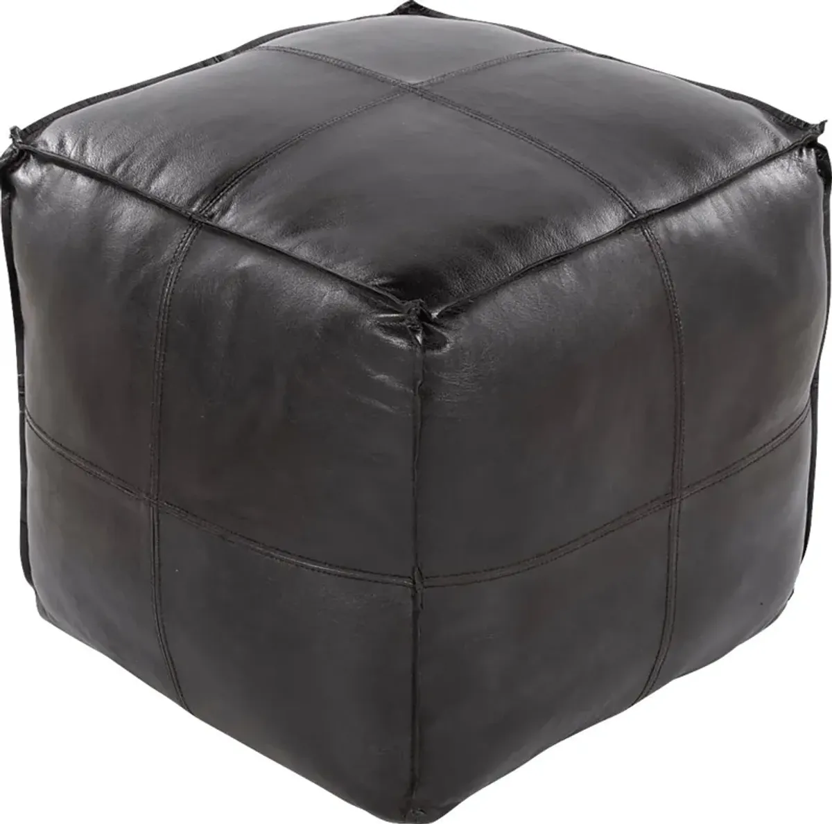 Cheerie II Black Pouf