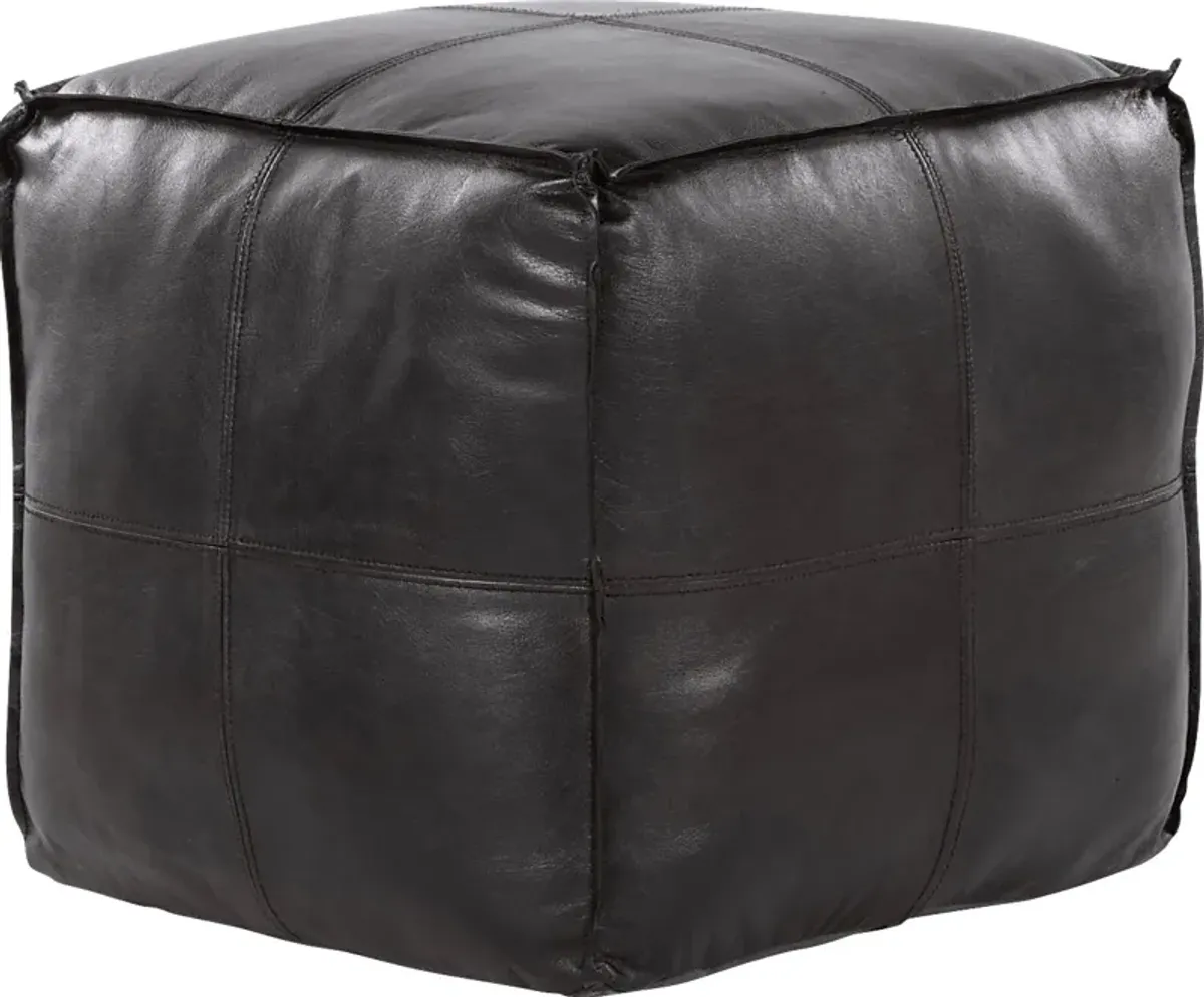 Cheerie II Black Pouf