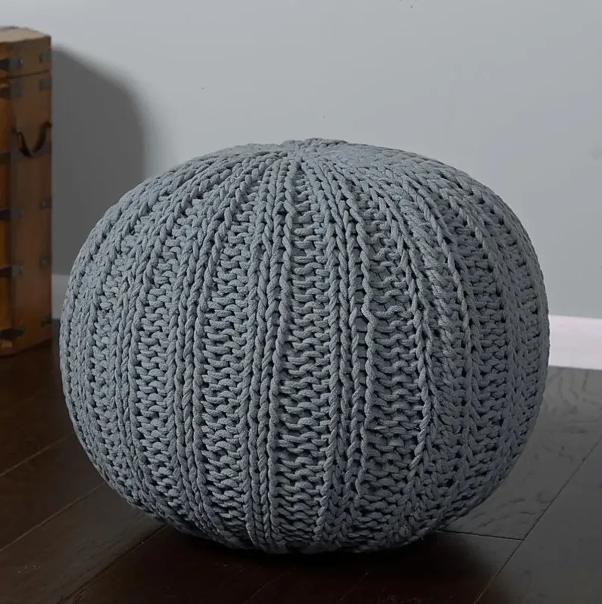 Ayidu Gray Pouf