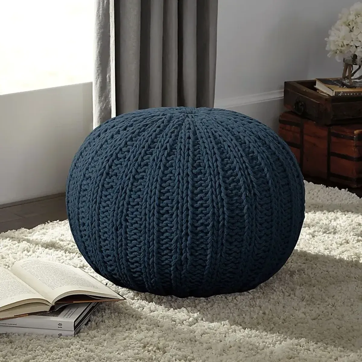 Ayidu Navy Pouf