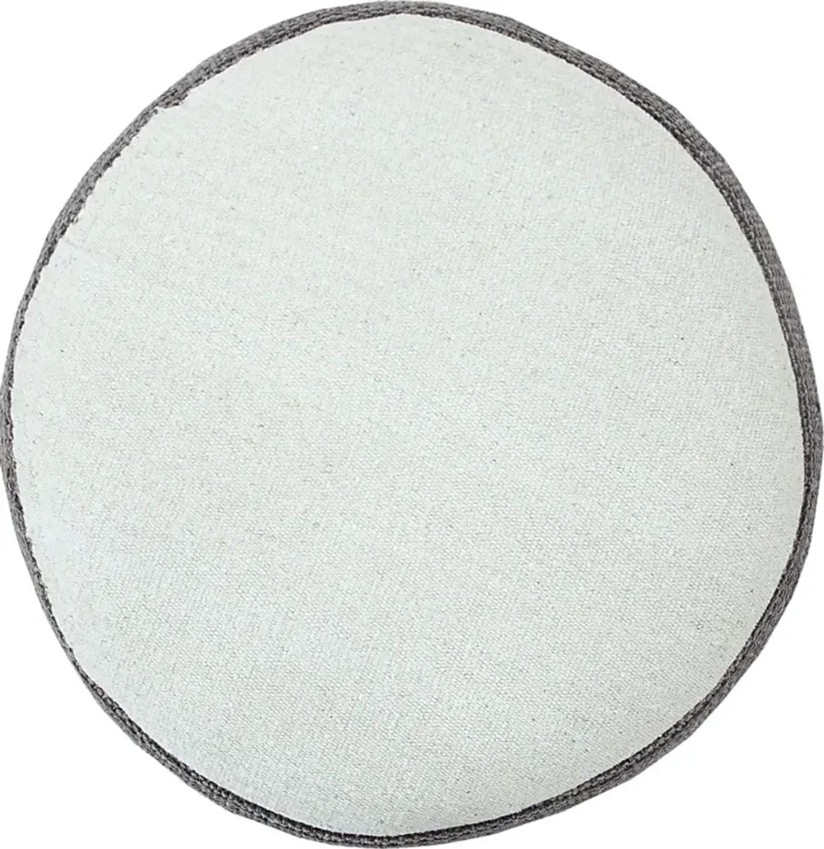 Abumaz Gray/Tan Pouf