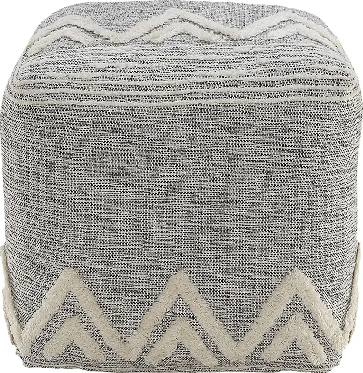 Piziti Gray/Ivory Pouf