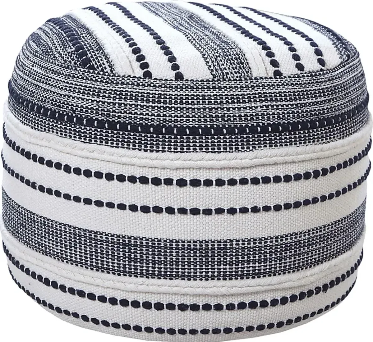 Mursili Navy/Ivory Pouf