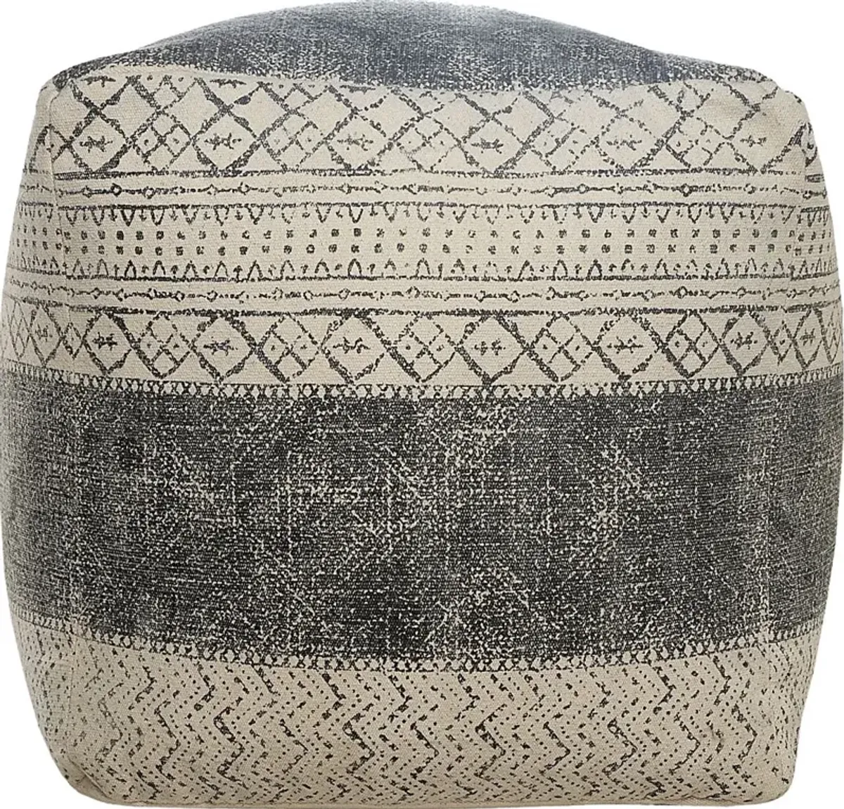 Moshor Taupe/Gray Pouf