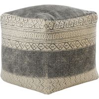 Moshor Taupe/Gray Pouf
