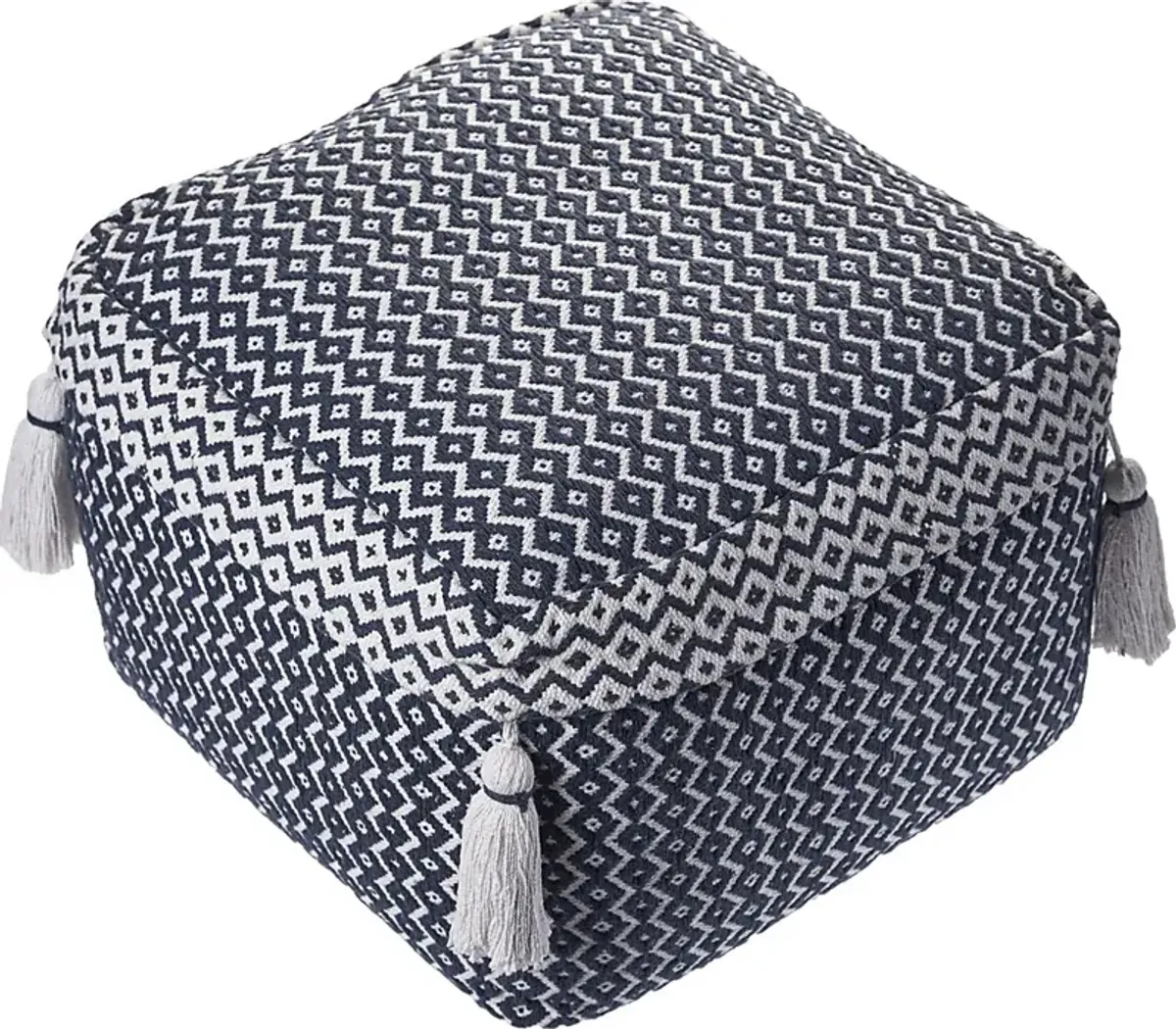 Esrinna Navy/Ivory Pouf