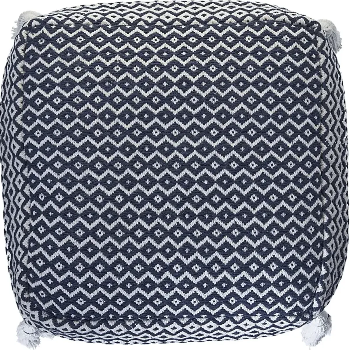 Esrinna Navy/Ivory Pouf