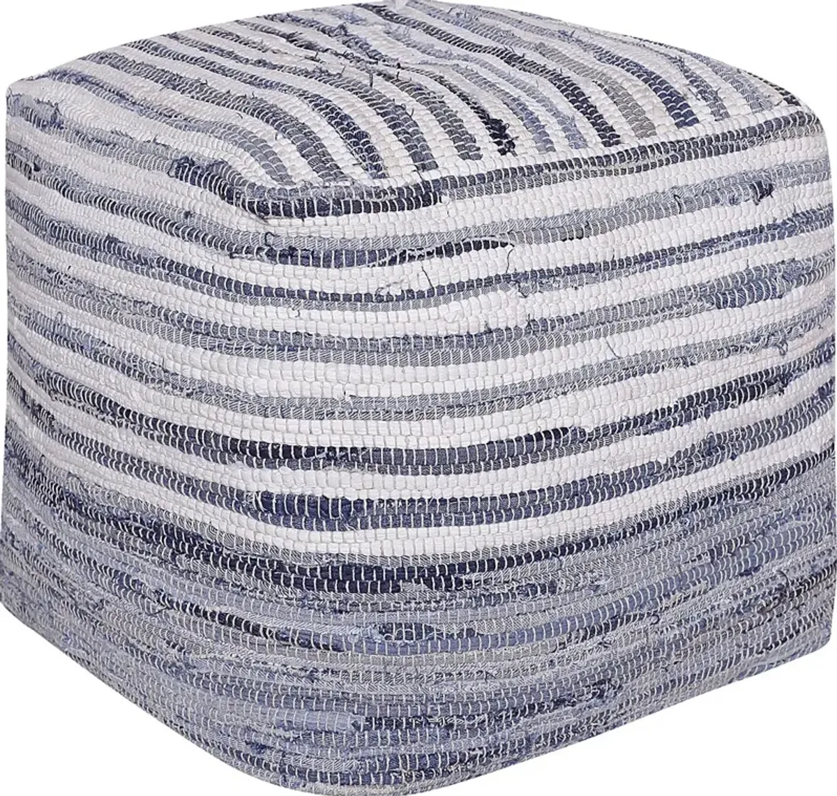 Elzebe Navy/White Pouf