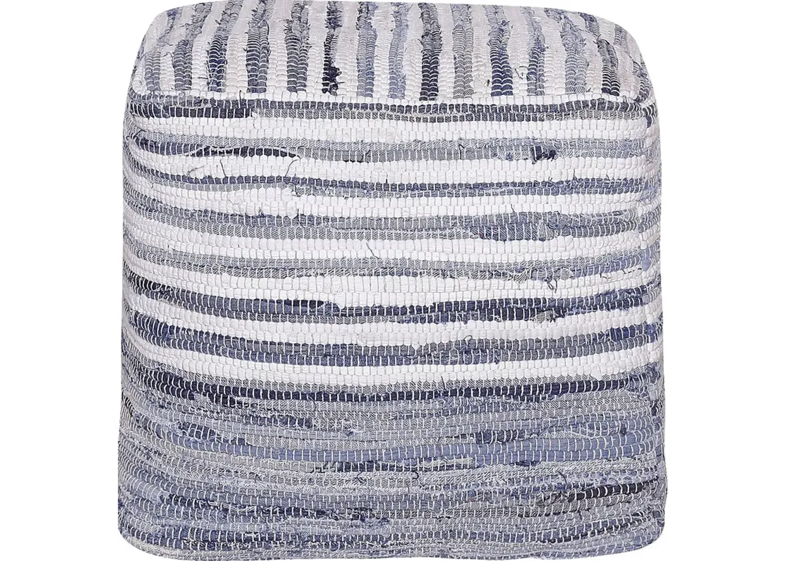 Elzebe Navy/White Pouf