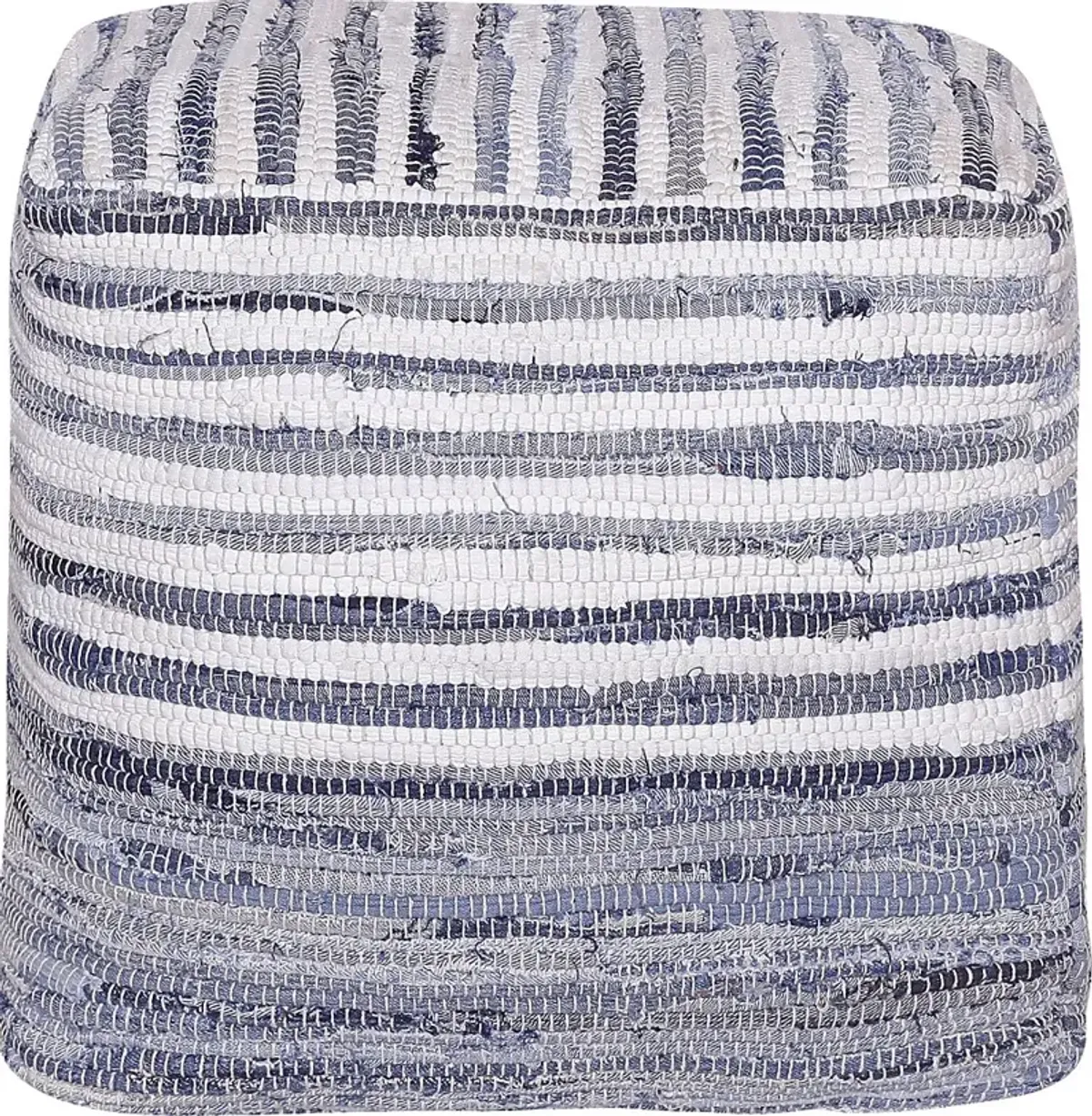 Elzebe Navy/White Pouf