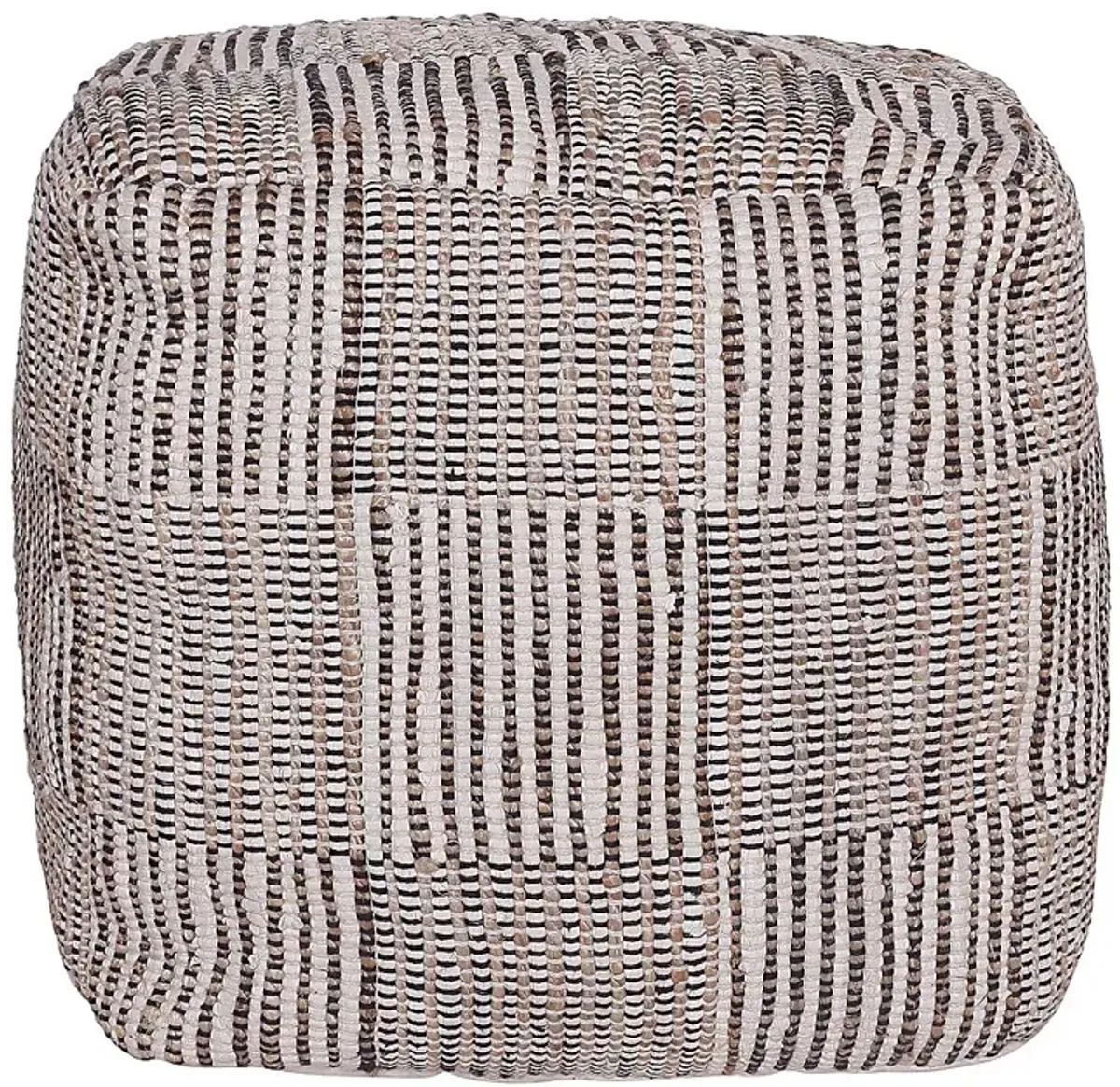 Sarette Natural/Cream Pouf