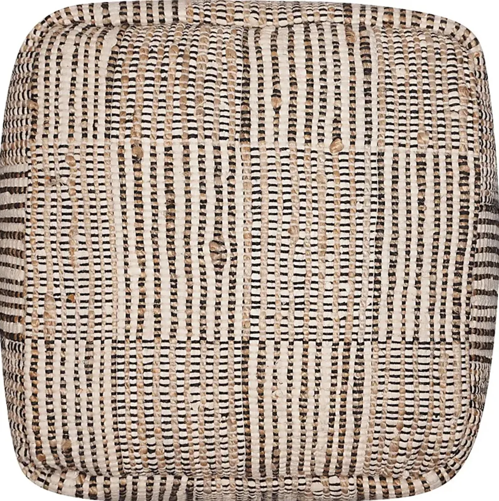 Sarette Natural/Cream Pouf