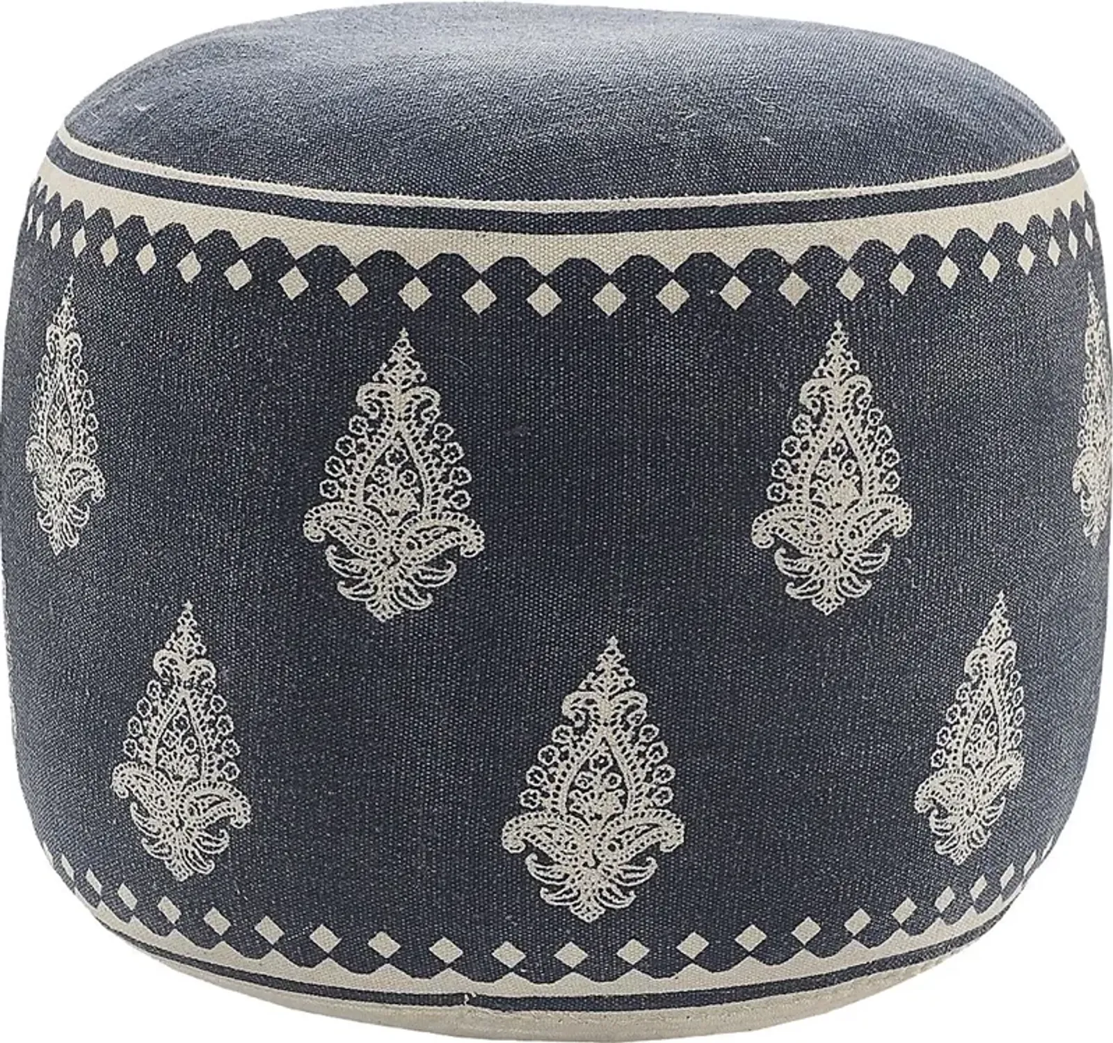 Elandri Navy/Cream Pouf