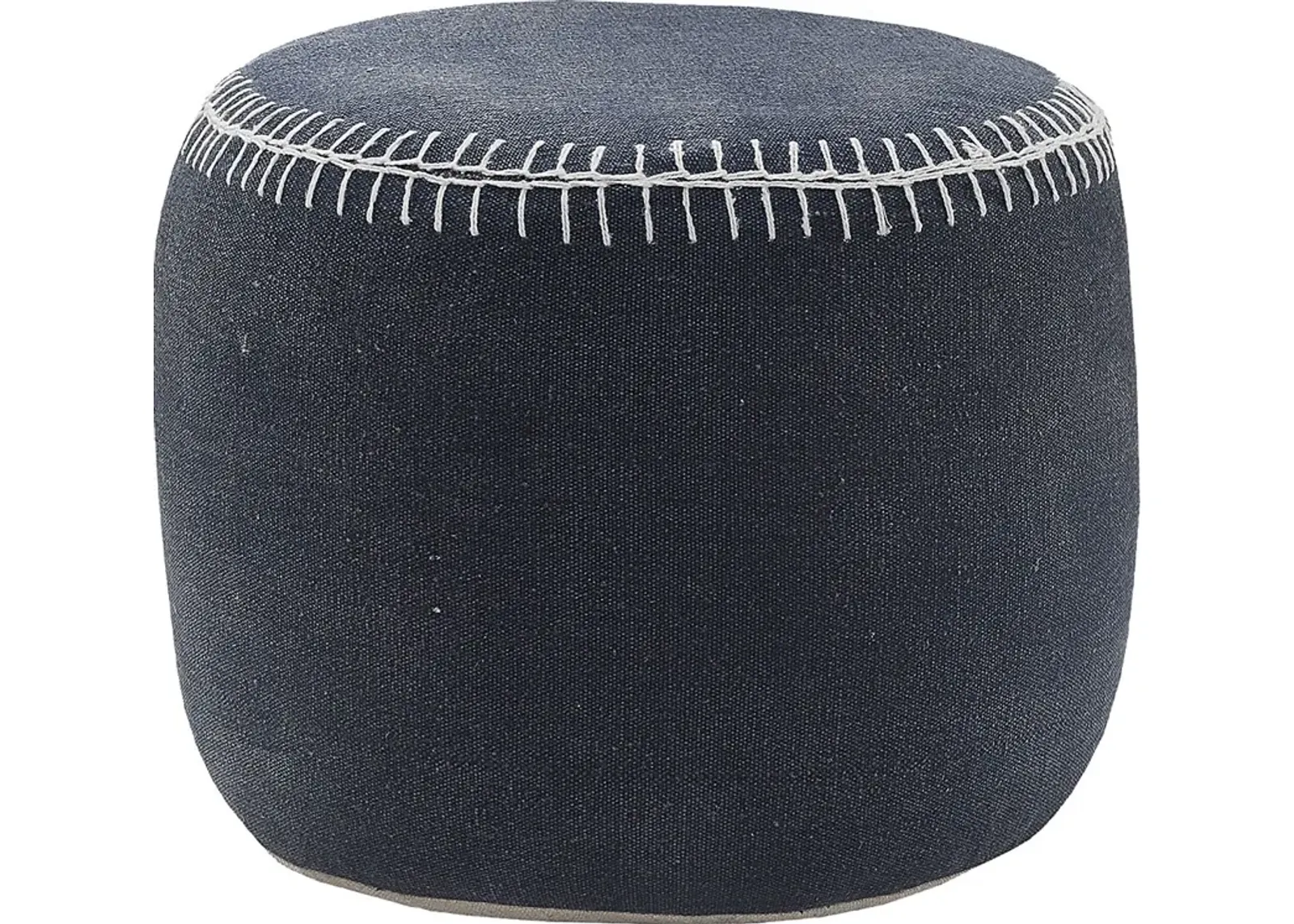 Jozette Navy Pouf