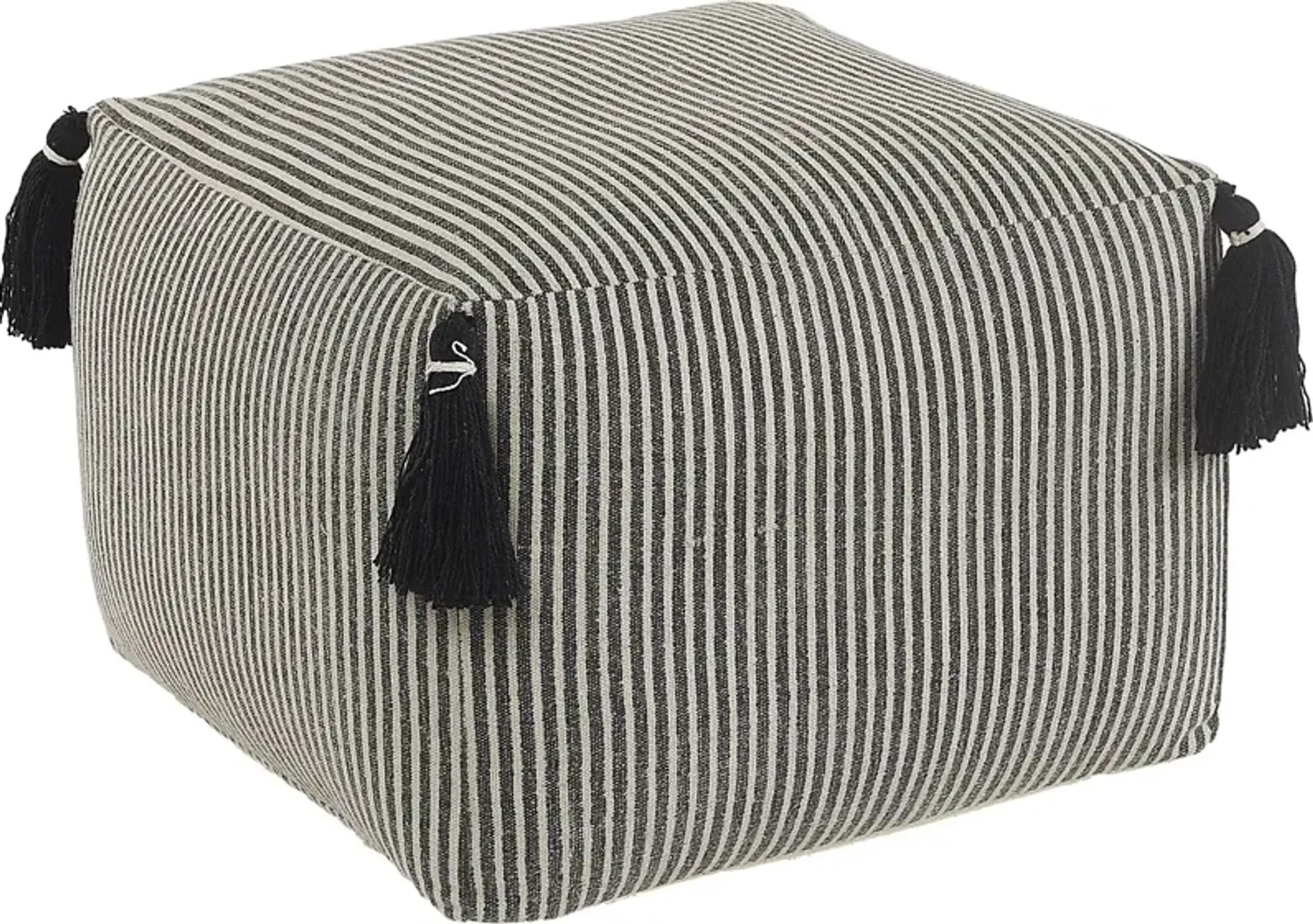 Witboi Gray/Black Pouf