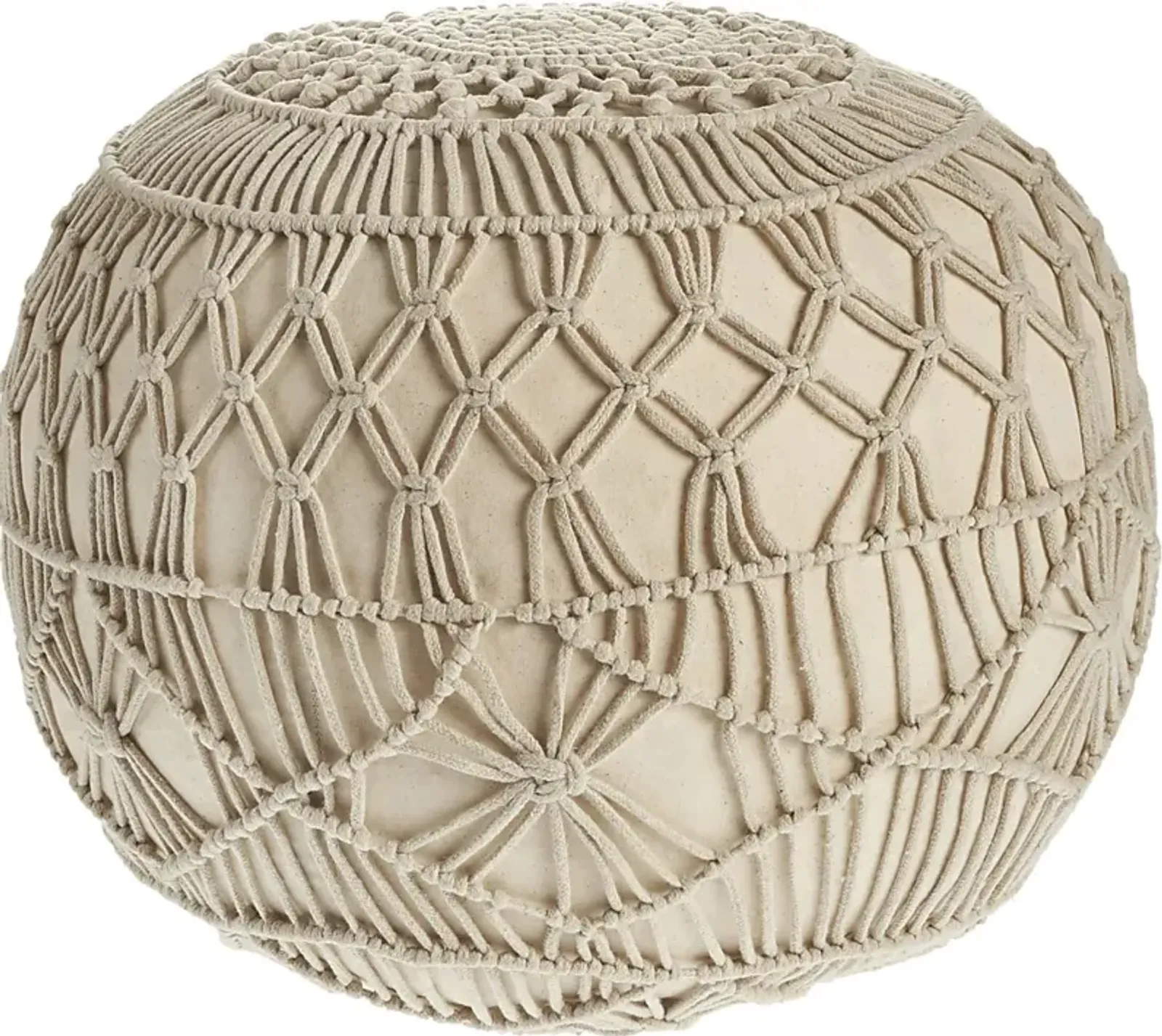 Bresian Beige/Natural Pouf