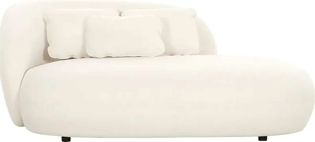 Leapson Cream Chaise