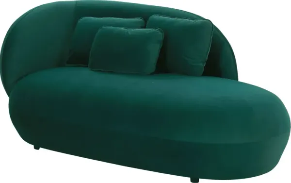 Leapson Green Chaise