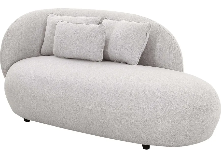 Leapson Gray Chaise