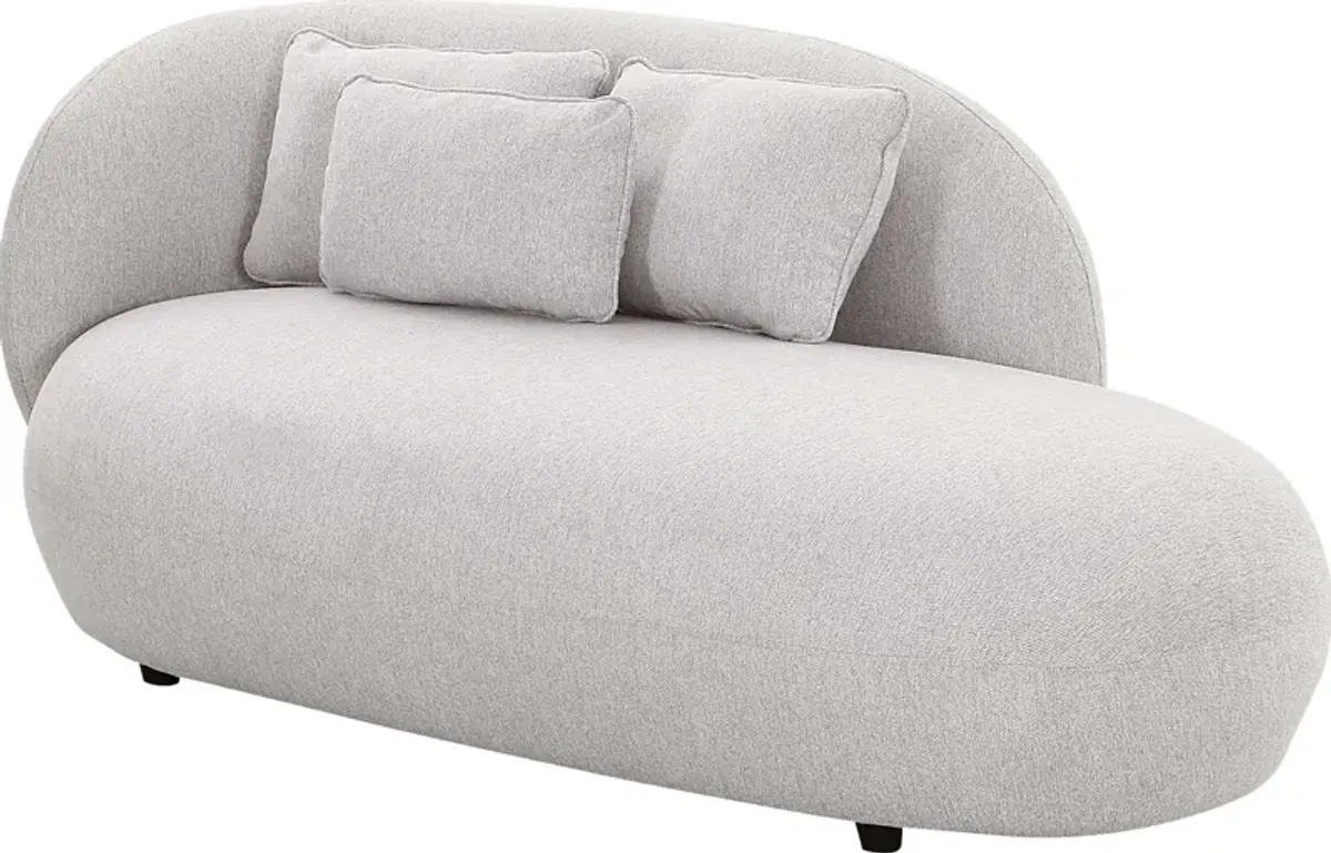 Leapson Gray Chaise