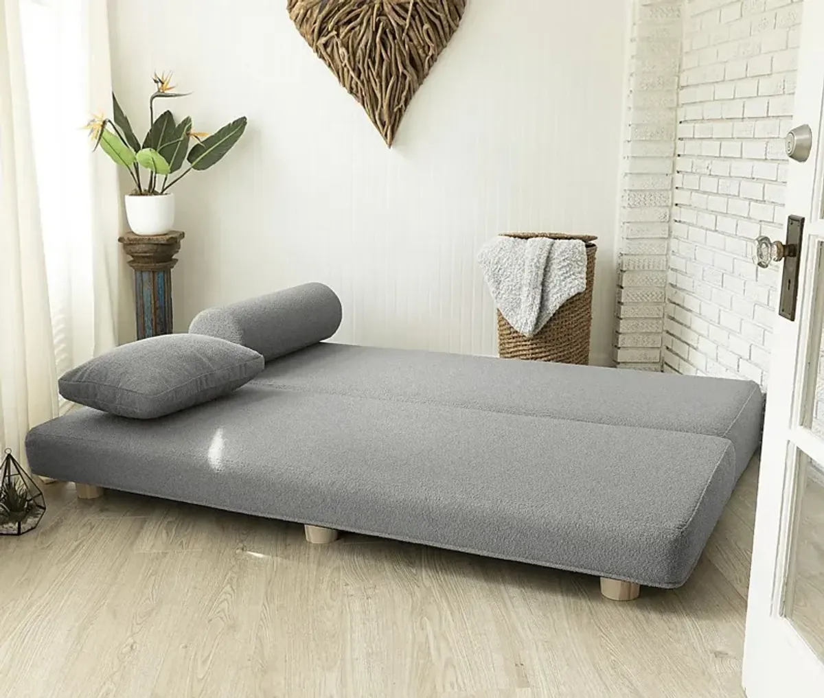 Ashebank Dark Gray Fold-Out Queen Daybed