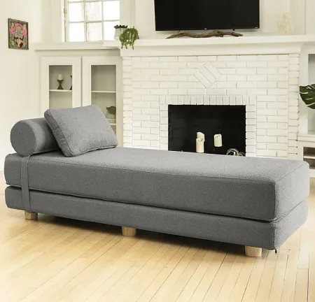 Ashebank Dark Gray Fold-Out Queen Daybed