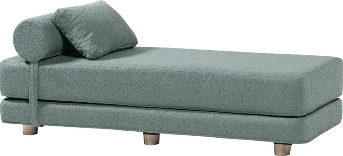 Ashebank Green Fold-Out Queen Daybed