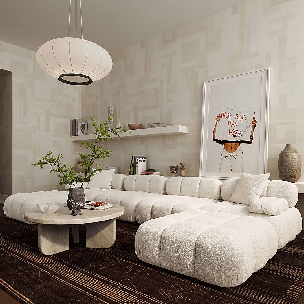 Crianza Cream 6 Pc Sectional