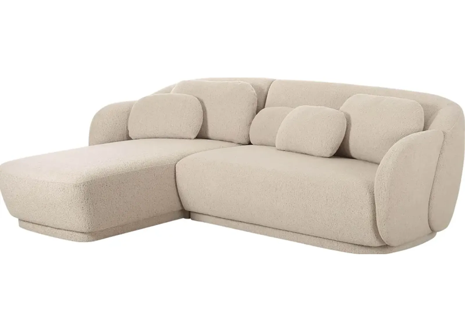 Daisylea Cream 2 Pc Left Arm Chaise Sectional