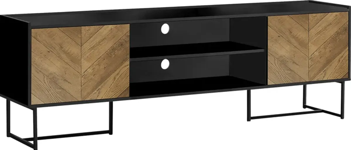 Rothmullan Black 72 in. Console