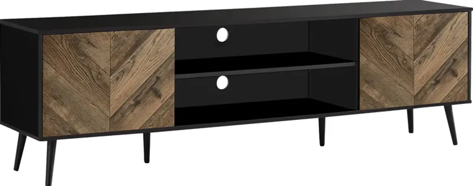 Rougemont Black 72 in. Console