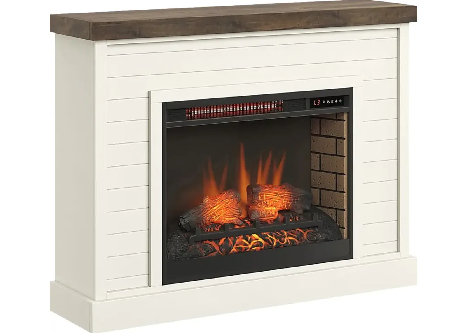 Trisano White 48in. Console with Electric Fireplace