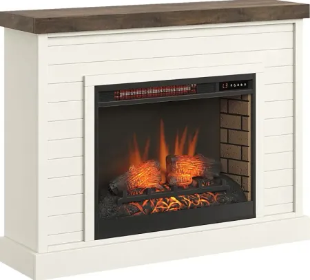 Trisano White 48in. Console with Electric Fireplace