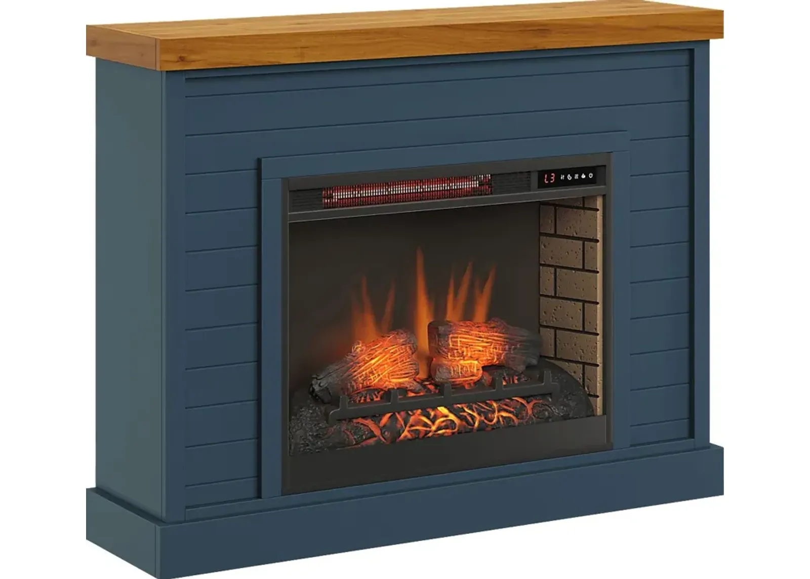 Trisano Blue 48in. Console with Electric Fireplace