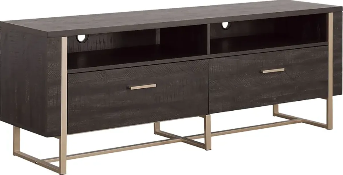 Betanray Dark Brown 60 in. Console