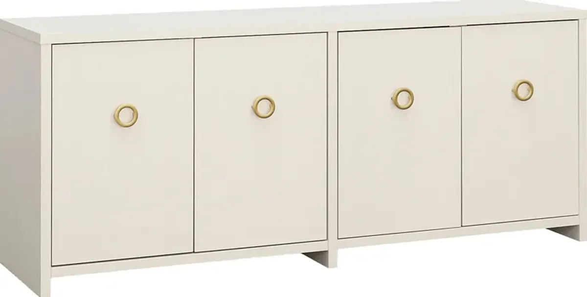 Rheault White 57 in. Console