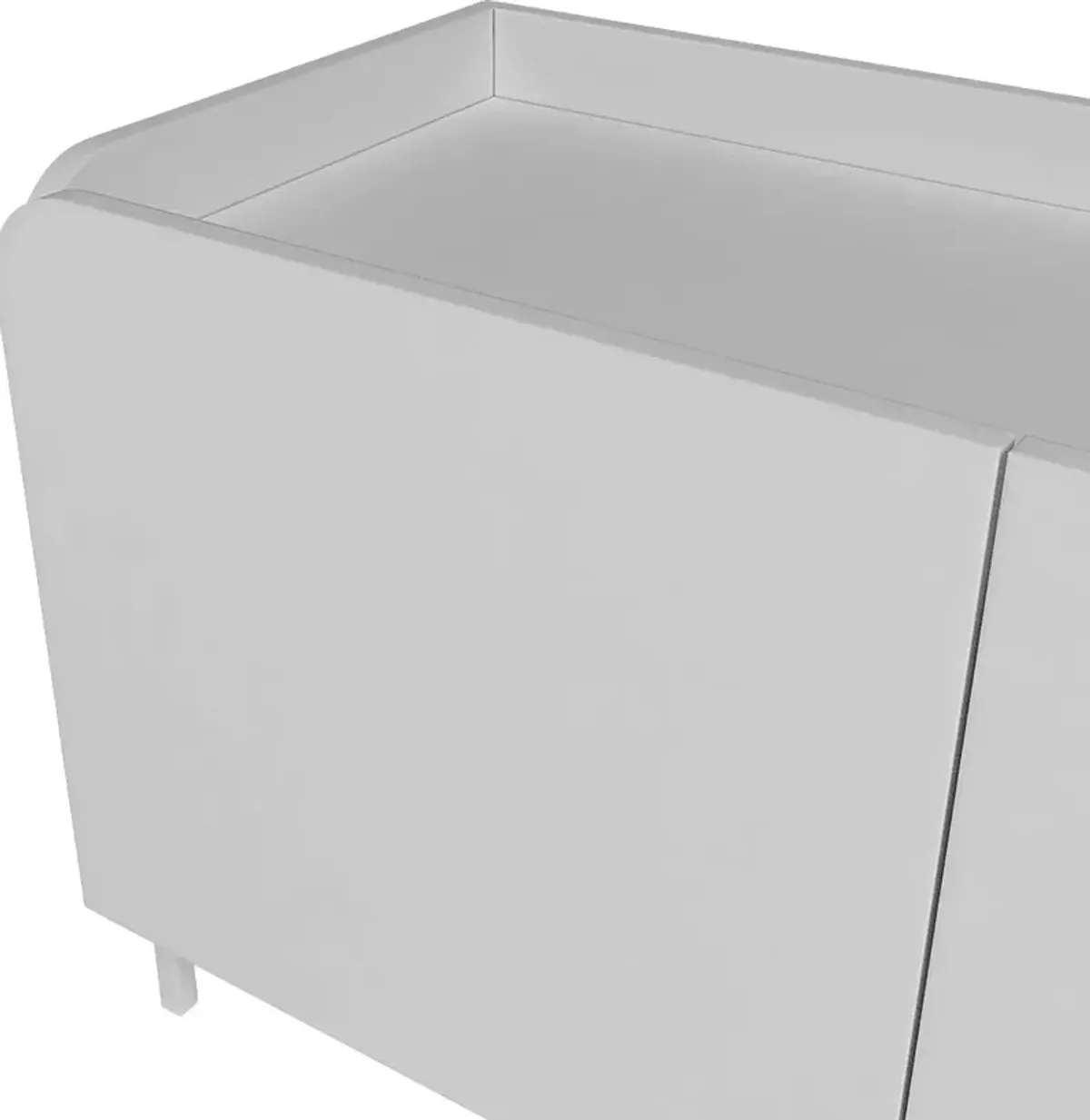 Balcome White 71 in. Console