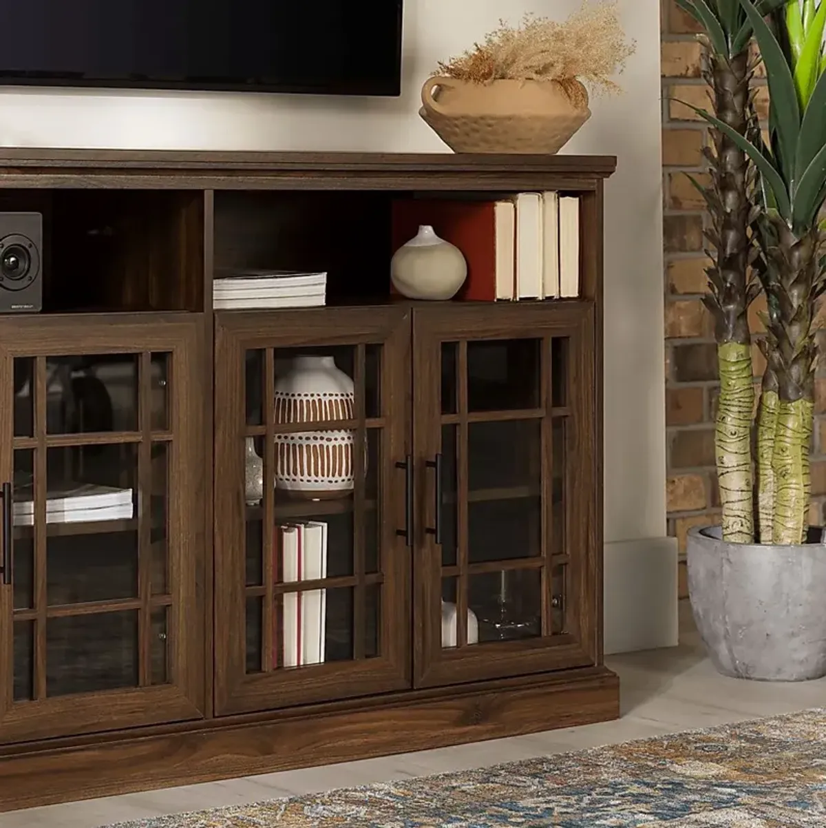 Sandwedge Walnut 58 in. Console