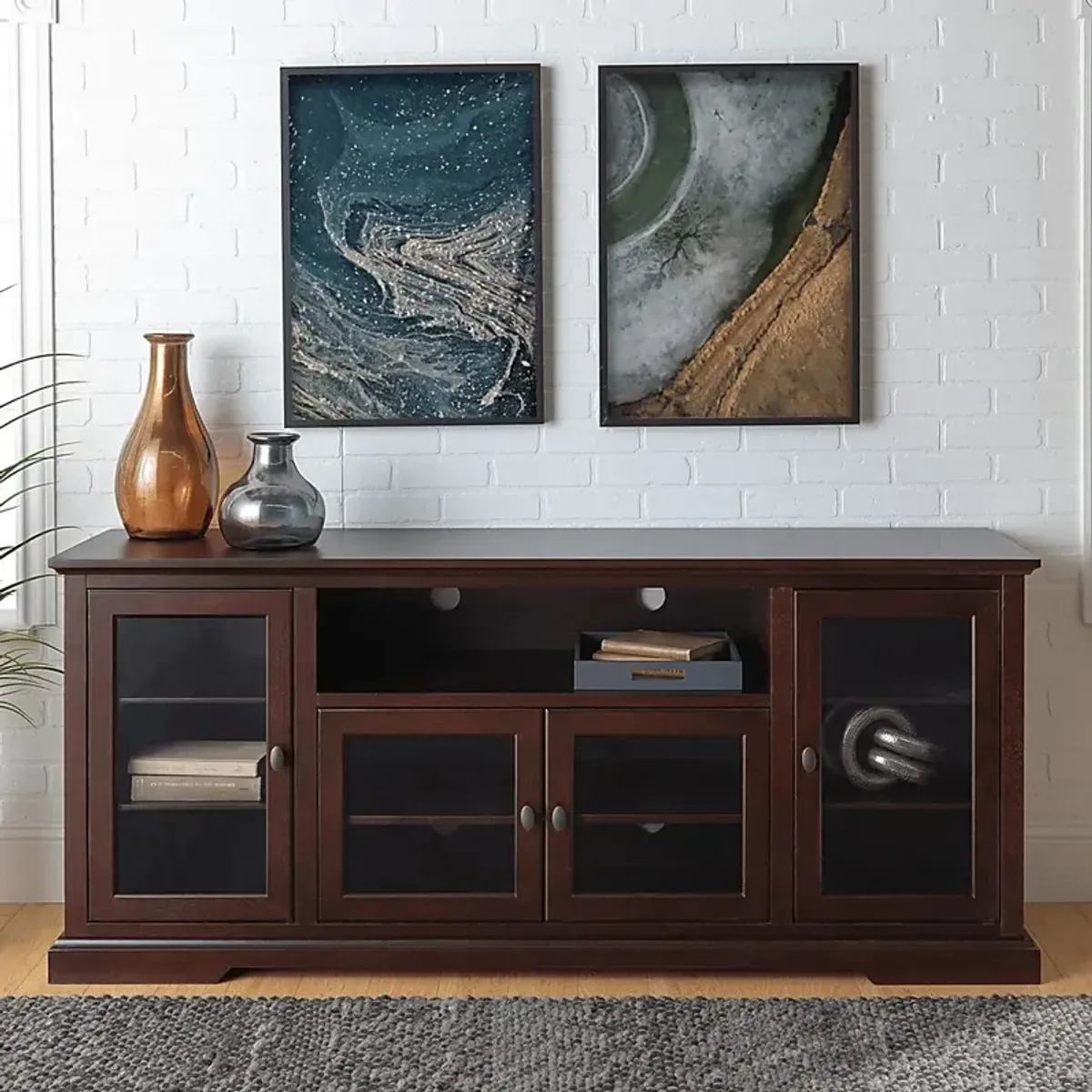 Sablewood Espresso 70 in. Console