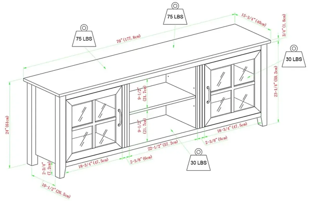 Lambdin Birch 70 in. Console