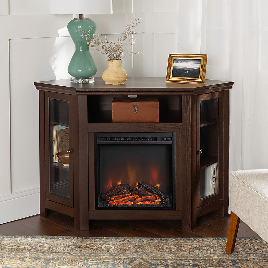 Bellgrave Espresso 48 in. Console, With Electric Fireplace