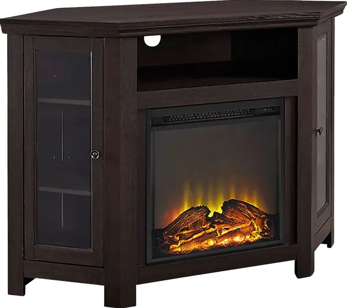 Bellgrave Espresso 48 in. Console, With Electric Fireplace