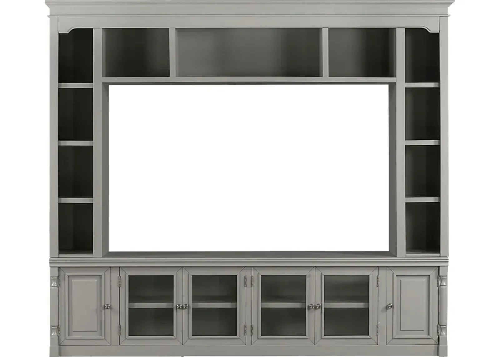 Beidiman II Gray 3 Pc Wall Unit with 98.5 in. Console