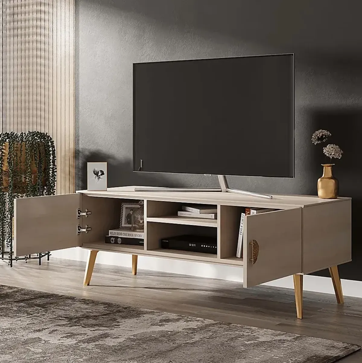 Jenville White 55.5 in. Console