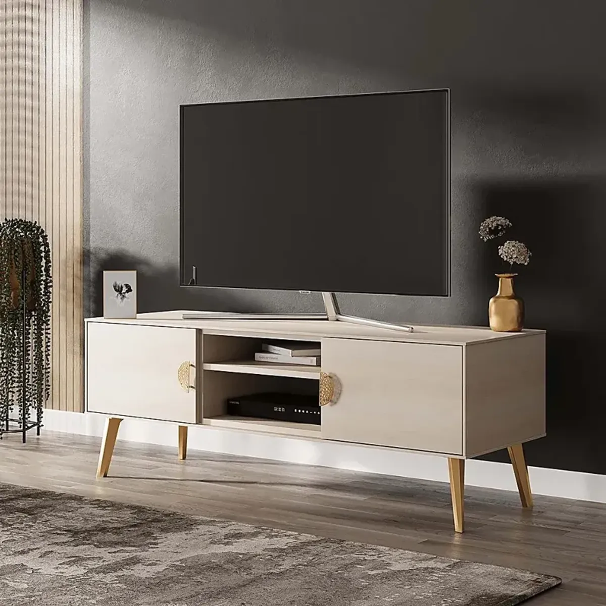 Jenville White 55.5 in. Console