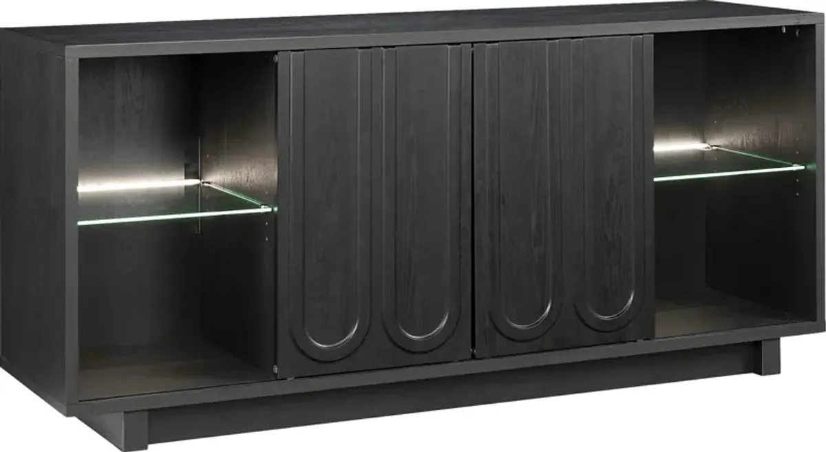 Globecoms Black 70 in. Console