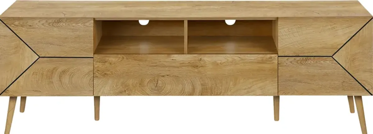 Bridgeware Brown 71 in. Console
