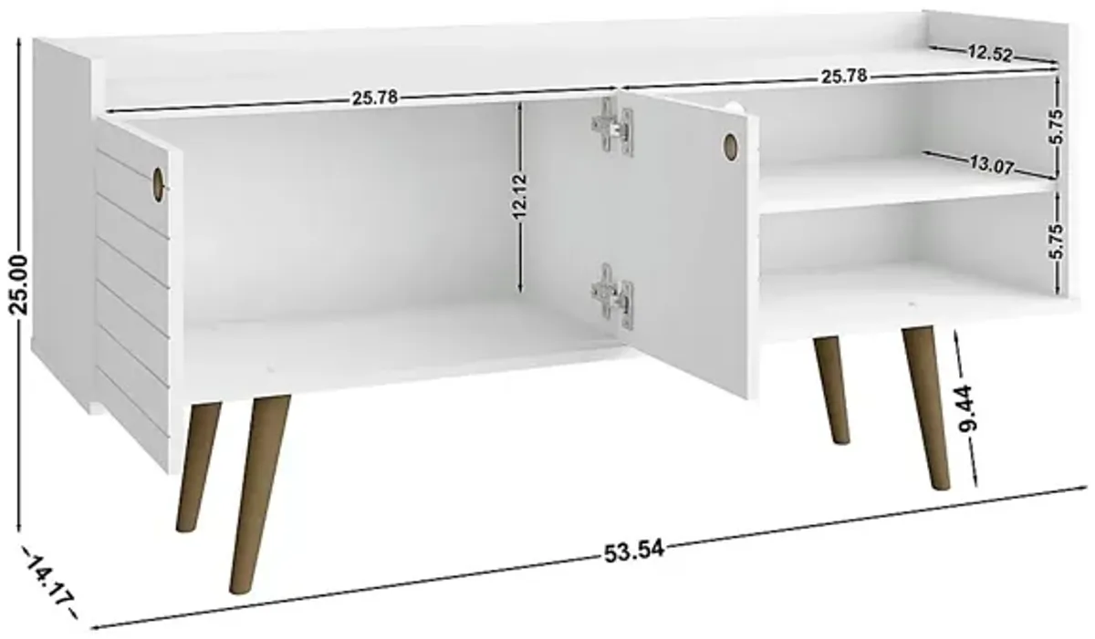 Corriedale White 54 in. Console