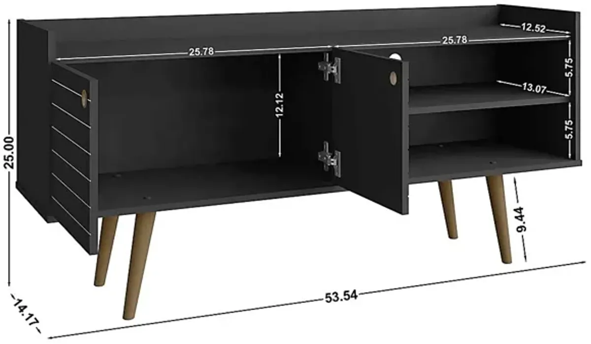 Corriedale Black 54 in. Console