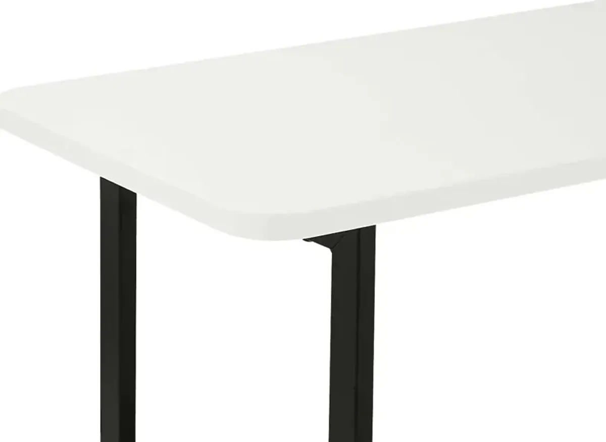 Aardvark Walk White 71 in. Console